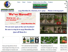 Tablet Screenshot of motherearthhydroponics.com